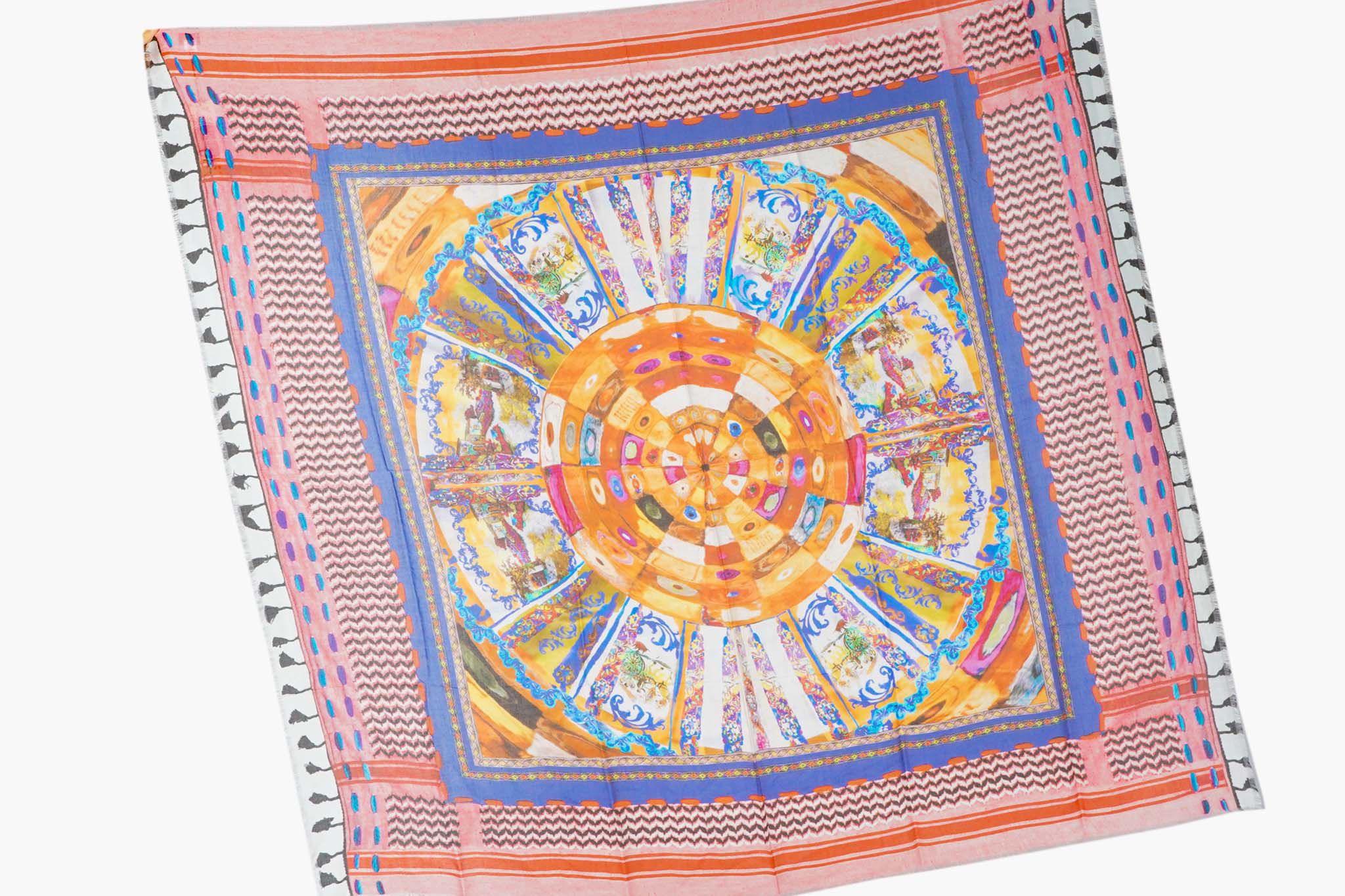 3d print of a keffiyeh with kaleidoscope foulard