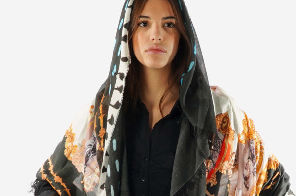 3d print of a keffiyeh with neoclassical foulard