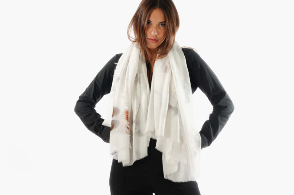 Foulard con stampa 3d wearable art orsetto