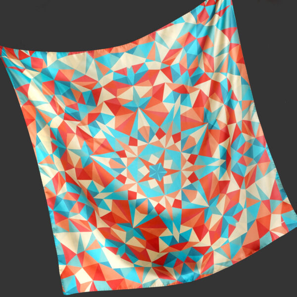 Silk scarf 90 x 90 cm phantasmagoria