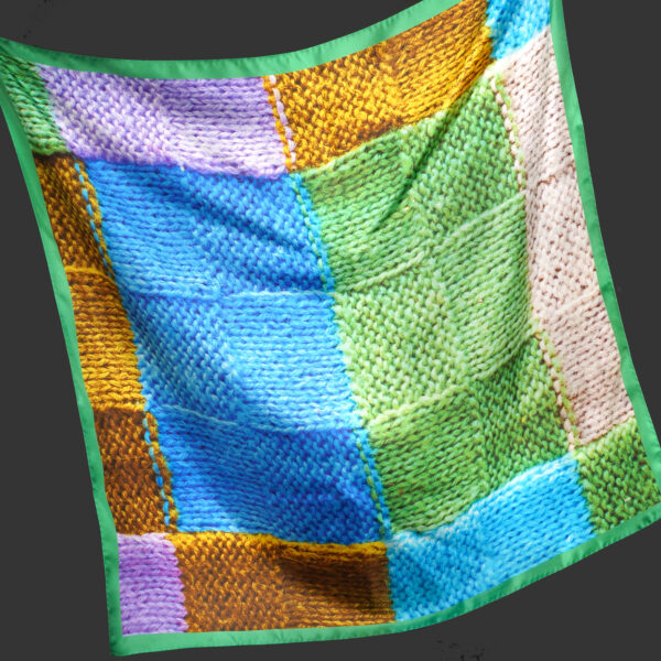 Silk scarf 90 x 90 cm baby blanket