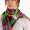 Silk scarf 90 x 90 cm holidays lights
