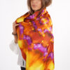 Silk scarf 90 x 90 cm gems